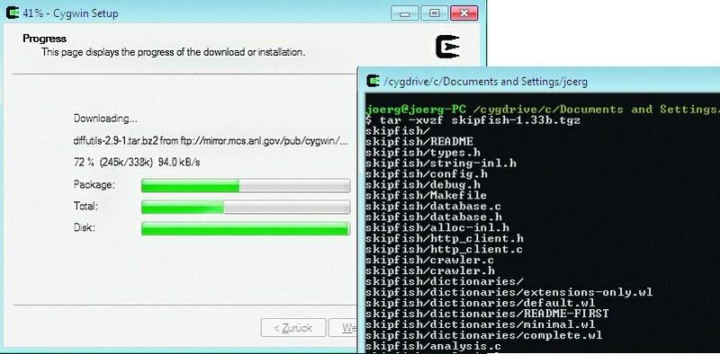 Cygwin предоставляет возможность использовать программы Linux в системе Windows