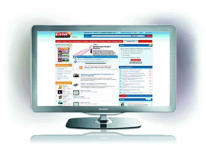 Телевизор Philips 40PFLl7605H оснащен полноценным браузером — в отличие от многих моделей, предоставляющих сетевой доступ лишь к отдельным ресурсам