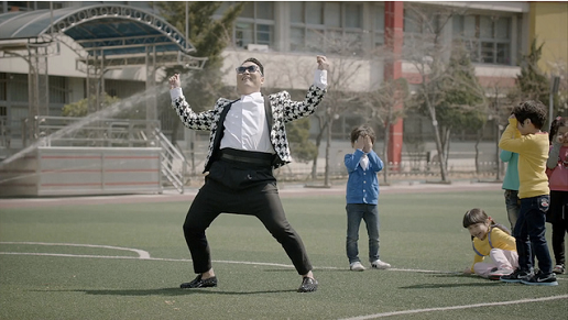 Кадр из нового клипа 'Gentelman'корейского исполнителя PSY