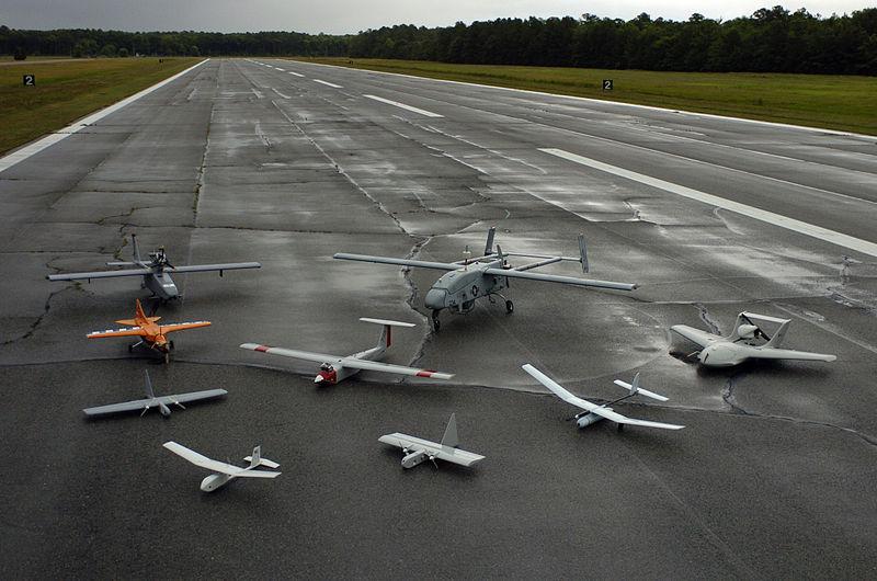 9 моделей дронов на одном полигоне