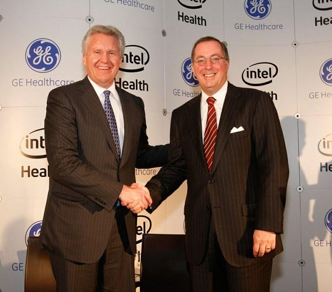 GE Chairman of the Board and CEO Jeff Immelt and Intel President and CEO Paul Otellini