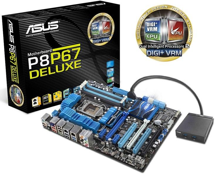 P8P67 Deluxe с Dual Intelligent Processors 2 и Digi+ VRM