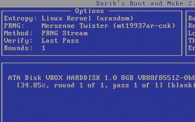 «Стиральная машина» на базе Linux может очищать одновременно несколько винчестеров