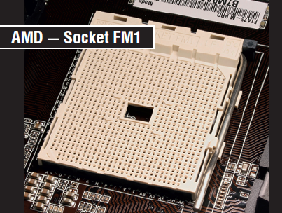 В случае с разъемом Socket FM1 северный мост расположен не на материнской плате, а интегрирован в центральный процессор.
