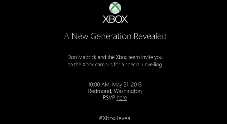 Приглашение Microsoft на презентацию Xbox нового поколения