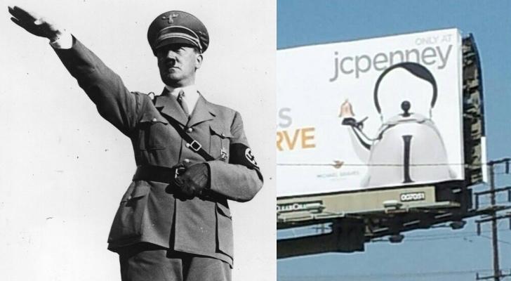 Чайник-Гитлер: дерзкая реклама в Калвер-Сити. Источник - Softpedia
