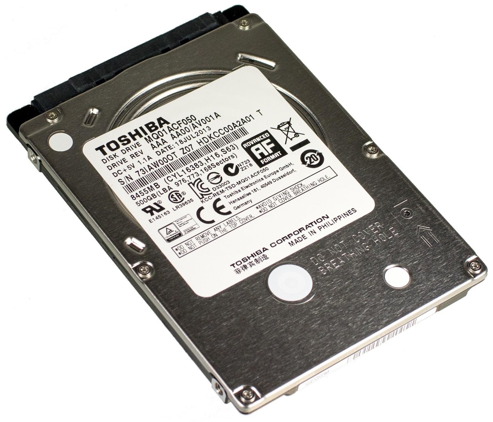 Toshiba выпускает 2,5-дюймовые HDD толщиной всего 7 мм
