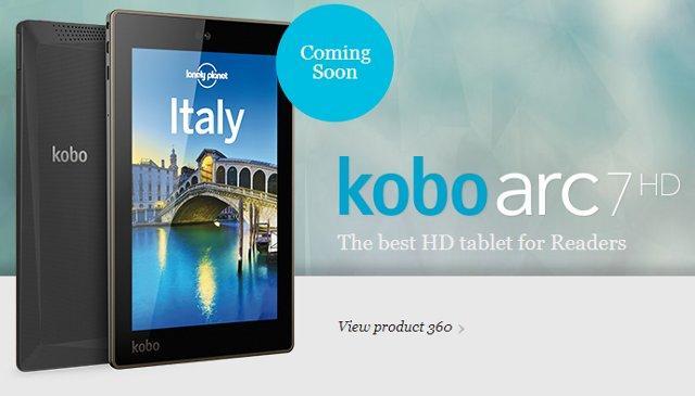 Представлен планшет Kobo Arc 7HD