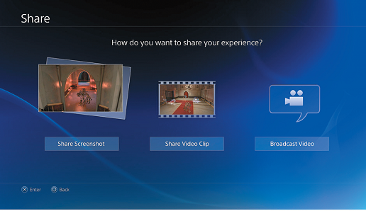 Расположенная на геймпаде кнопка «Share» позволит геймерам закачивать записанные ими прохождения игр на популярный видеохостинг YouTube или в социальную сеть Facebook.
