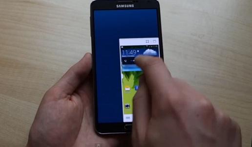 У Samsung Galaxy Note 3 есть функция уменьшения экрана