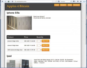 Сайт Apples 4 Bitcoin предлагает всем желающим приобрести планшеты и смартфоны Apple за биткоины