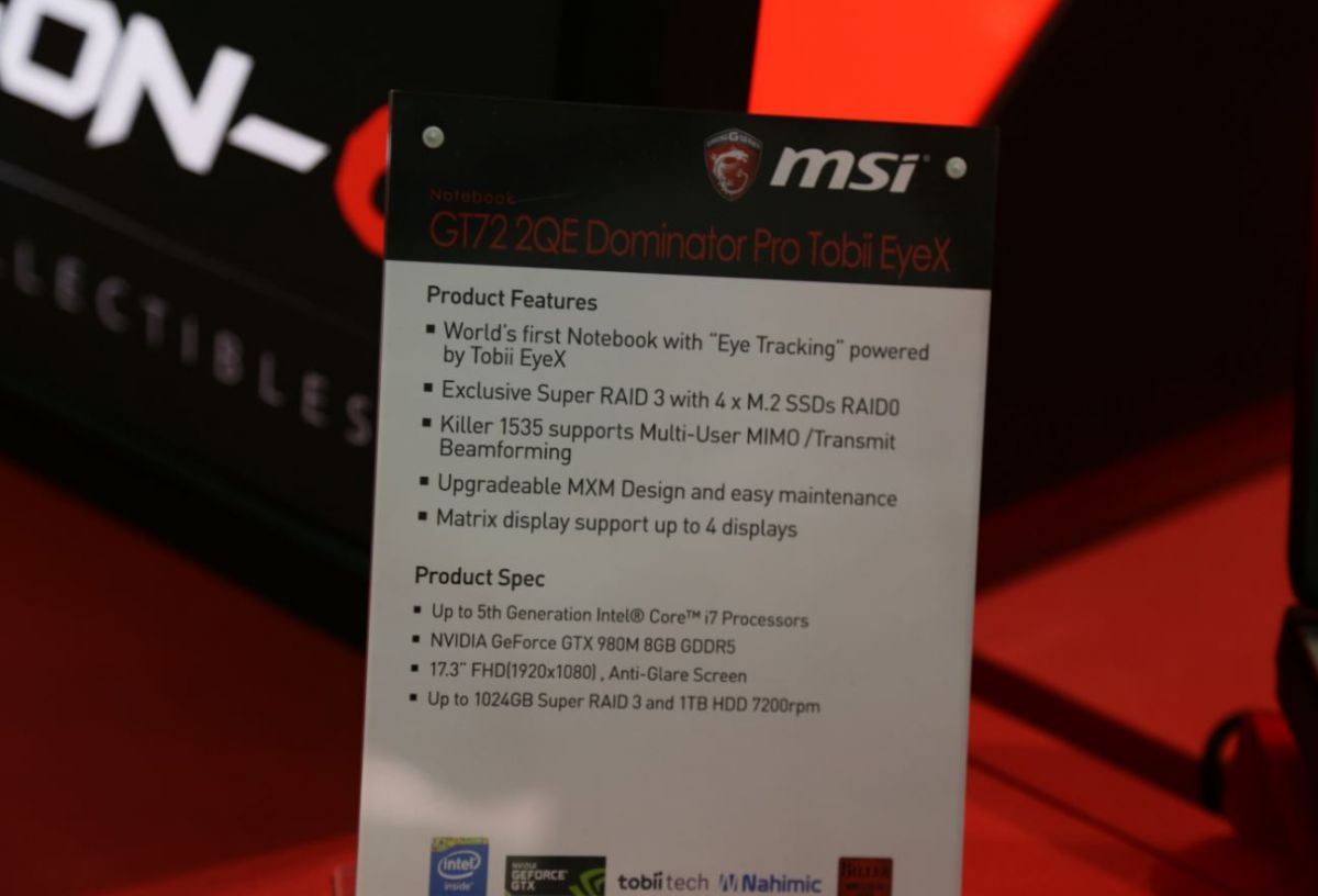 MSI GT7 1QE Dominator Pro Tobii EyeX_2