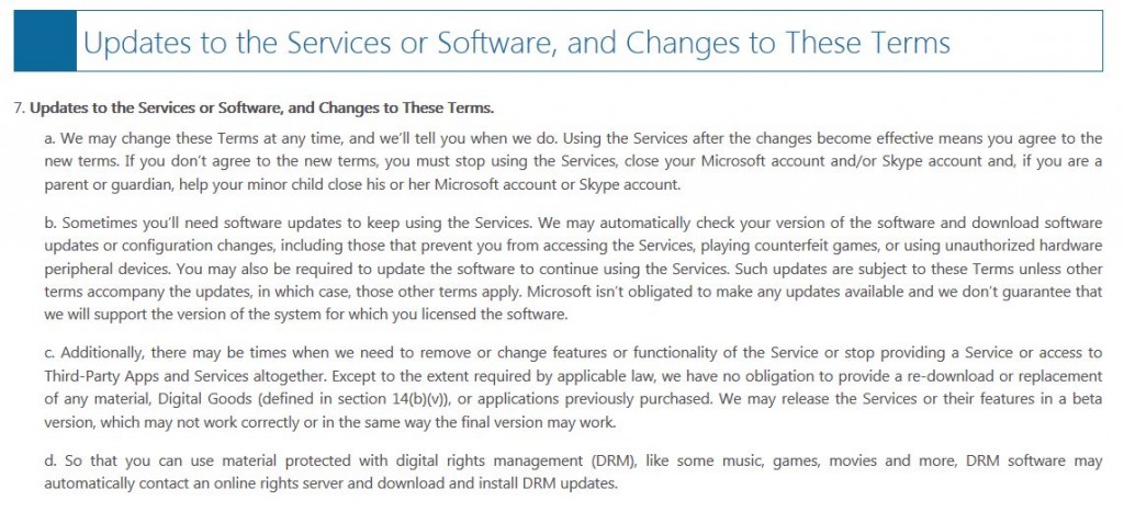 Подводные камни в лицензионном соглашении. Имеет ли право Windows 10 блокировать запуск взломанных игр? Соответствующий параграф Соглашения об использовании служб Microsoft относится лишь к сервису Xbox Live, заверяет корпорация.