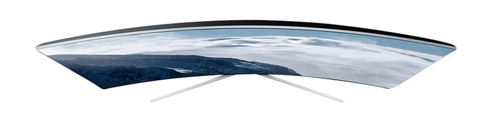 Samsung-UE65KS9590: изогнутый телевизор с тонким корпусом и отличным качеством изображения.