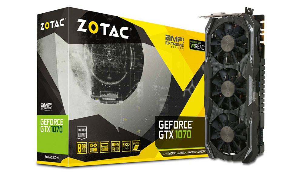 Zotac GeForce GTX 1070 AMP! Extreme 8GB (ZT-P10700B-10P)