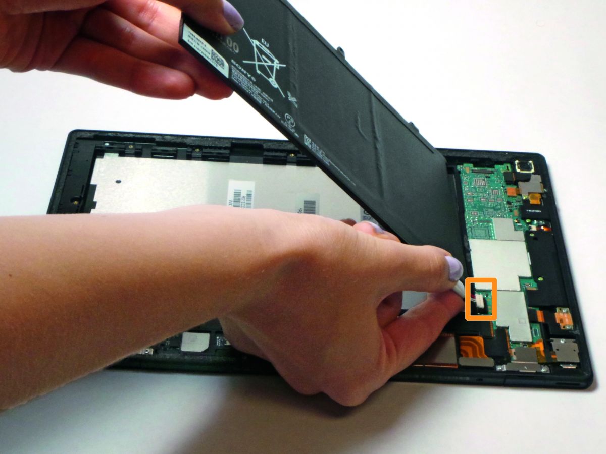 Как заменить аккумулятор планшета Xperia Z Tablet