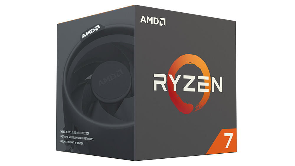 AMD Ryzen 7 1800X: можно выбрать модель с вентилятором Wraith Max.
