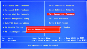 Как поставить пароль на bios
