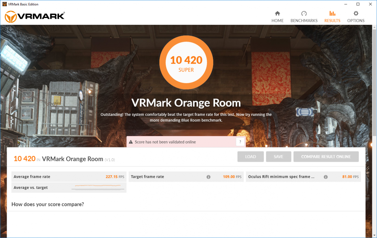 VRMark Orange Room: Palit GeForce GTX 1080 Ti GameRock