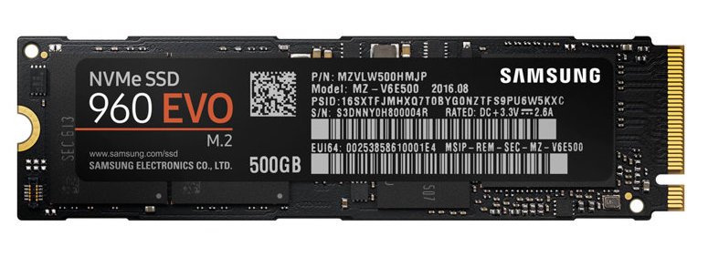 Тест SSD Samsung 960 EVO 500GB (MZ-V6E500BW)