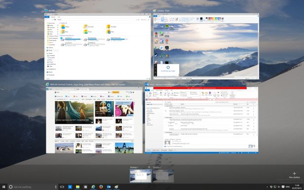 Виртуальные рабочие столы Windows 10