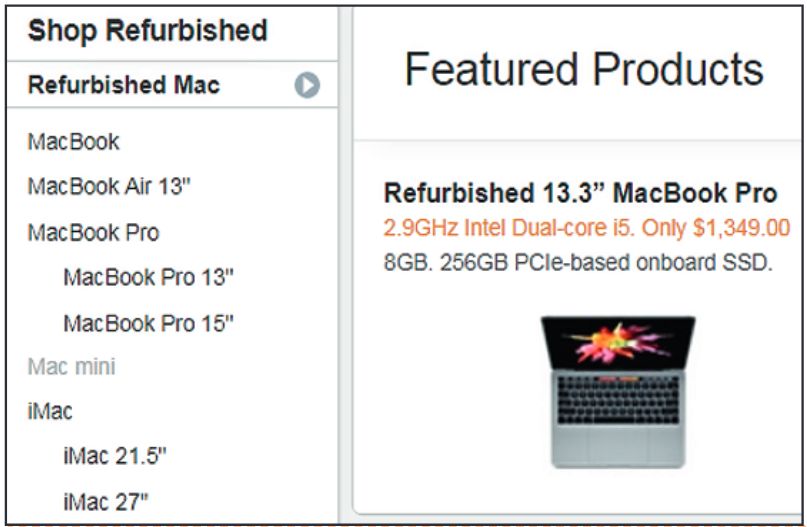 Восстановленные ноутбуки MacBook можно купить с полной гарантией в интернет-магазине Apple по сниженной цене