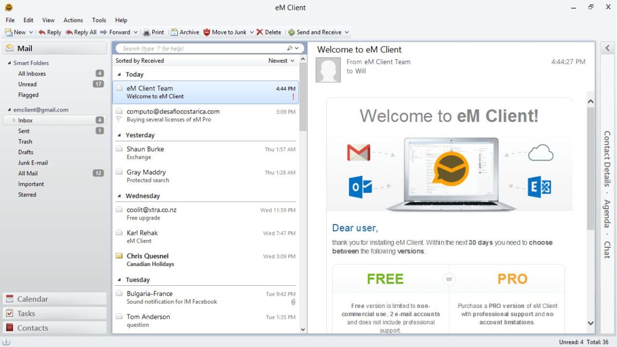 Windows: ТОП-5 клиентов электронной почты
