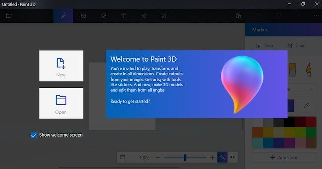 Нет paint 3d в windows 10