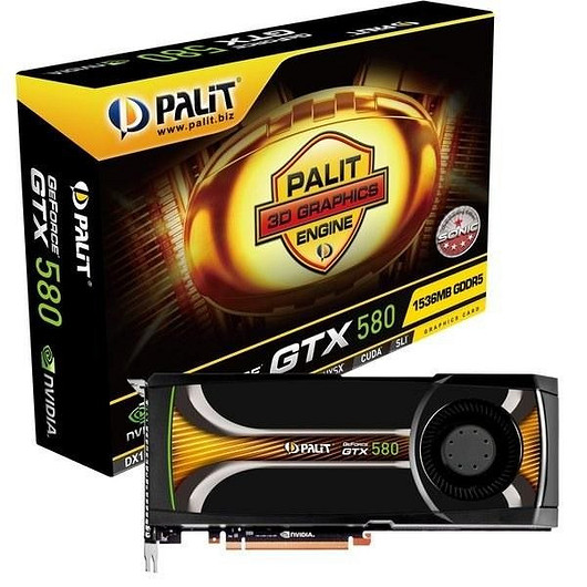 Palit GeForce GTX 580 – быстрые игры без лишнего шума