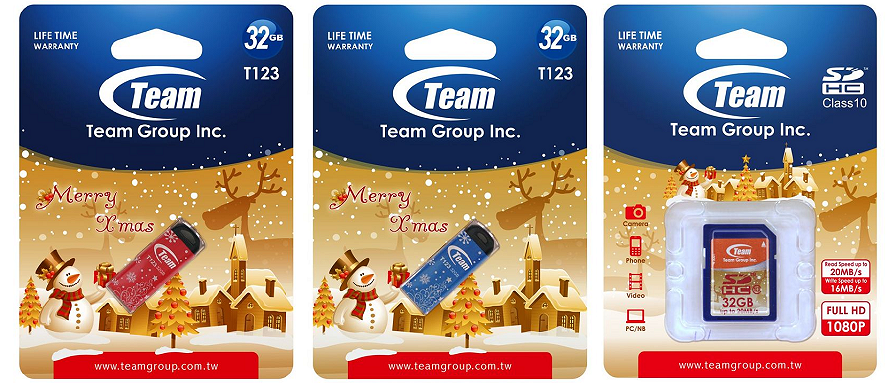 Две флешки и одна карта памяти: новогоднее настроение Team Group