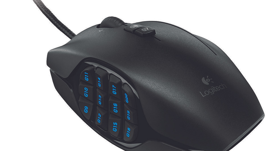 Logitech выпускает геймерскую мышь с двадцатью дополнительными клавишами