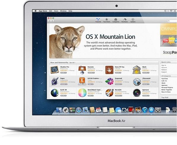 OS X Mountain Lion прибывает в Mac App Store
