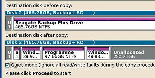 Создаем резервную копию системного раздела