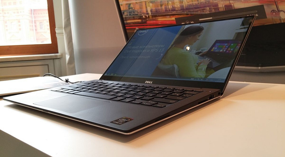 Dell представила ультрабук с безрамочным дисплеем UHD