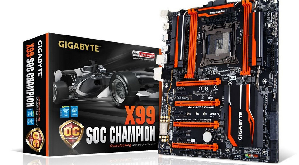 Обзор материнской платы Gigabyte X99-SOC Champion