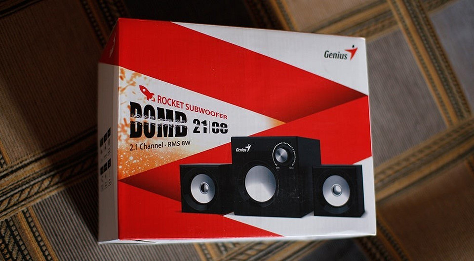 Маленькие, но мощные: тест колонок Genius Bomb SW-2.1 370