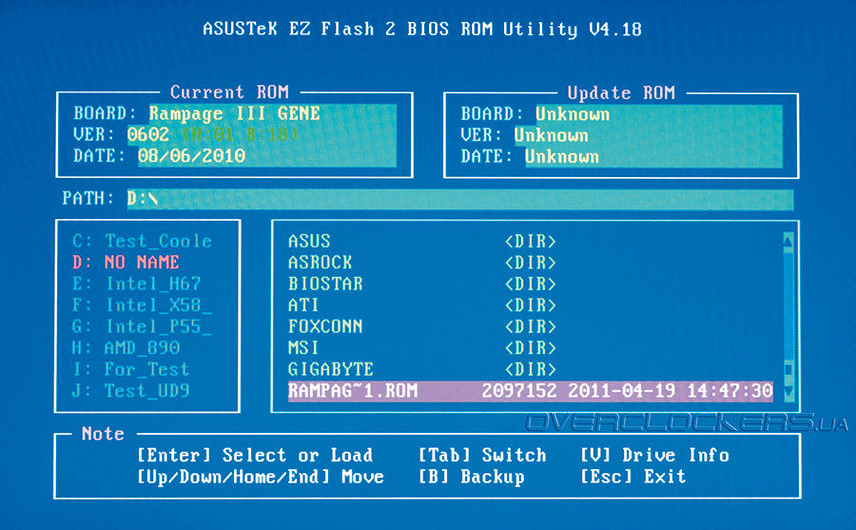Обновляем BIOS на системных платах ASUS