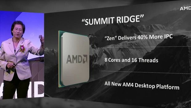 Процессор топового уровня: AMD показала Zen Summit Ridge