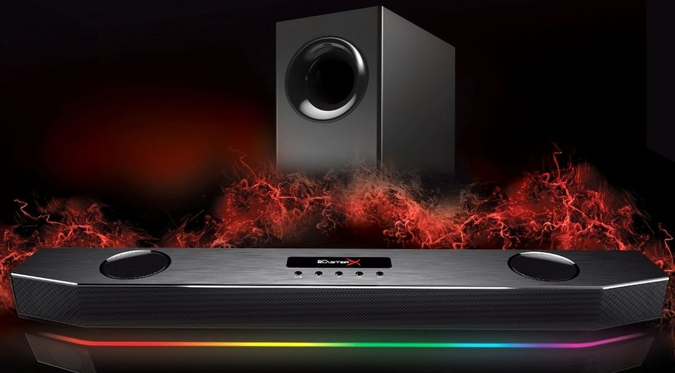 Первый взгляд на саундбар Creative Labs Sound BlasterX Katana Gaming