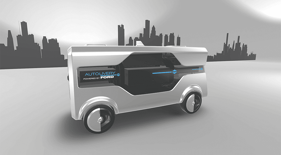 Городская мобильность: сервис автономной доставки Ford Autolivery