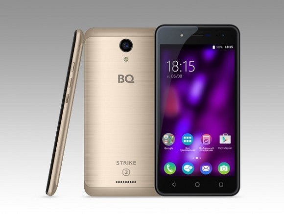 BQ-5057 Strike 2 - Android 7.0 smartphone for only 5790 rubles.