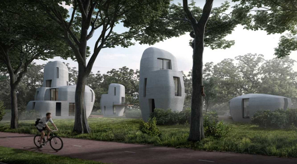 Голландцы ставят дома из 3D-принтера на поток