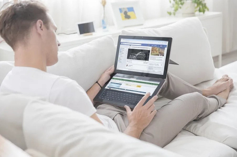 Представлен безумный «ноутбук», который на самом деле является парой планшетов