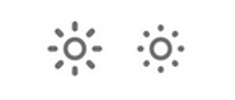 Кнопки для регулировки подсветки на MacBook обозначены иконками, похожими на солнышко - с большими лучиками для увеличения яркости дисплея и с точками - для уменьшения. На последних модел...