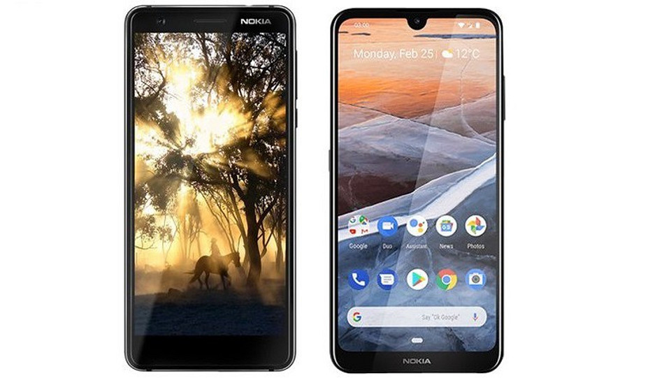 Различия с первого взгляда: Nokia 3.1 (слева) по сравнению с Nokia 3.2 (справа)