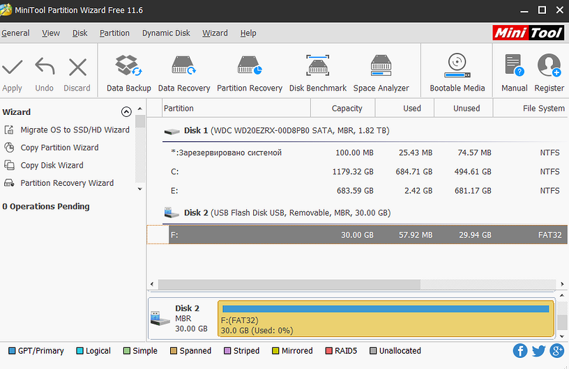 Как разбить USB-флэшку на разделы