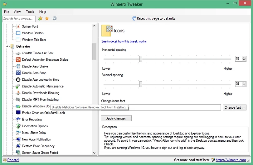 Как изменить шрифт в Windows 10