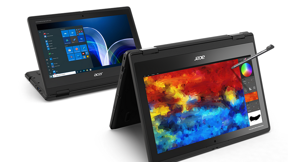 Acer представил ноутбук TravelMate Spin B3 - специально для учащихся