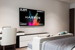 Обзор телевизора Harper 65U770TS: большой экран недорого
