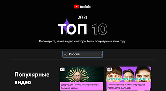 Дворец Путина, Ивангай, вДудь и BadComedian: названы самые популярные видео на YouTube в 2021 году